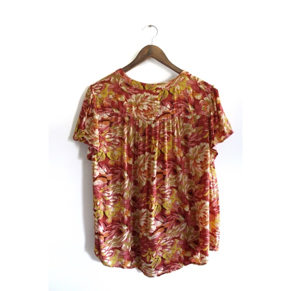 Torrid Floral Tie Top Preowned Size 1  Plus Size 14/16 - Picture 6 of 8